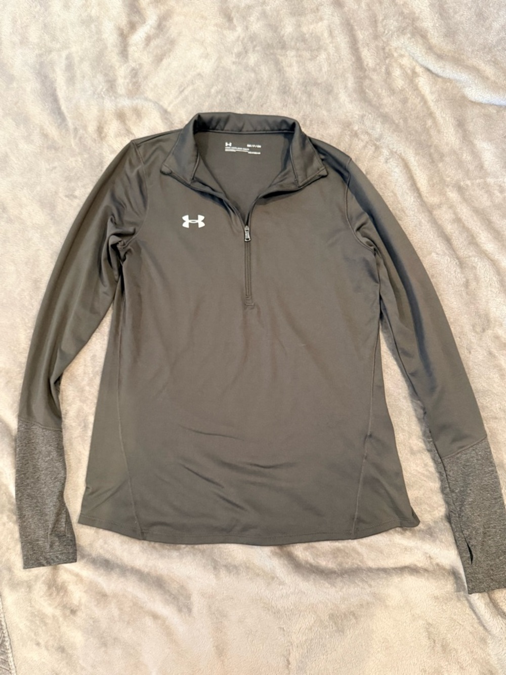 Under Armour Grey Quarter-Zip Performance Top